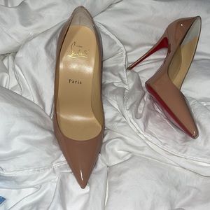 Brand new never worn 100mm kate nude pumps w dust bags and box  sz 39